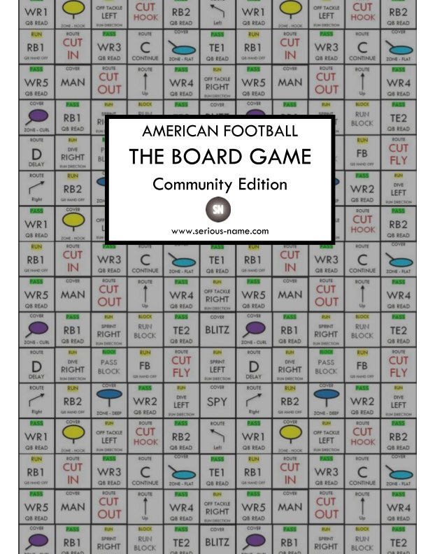 American Football The Board Game by Asger KirkebyHinrup Blurb Books UK