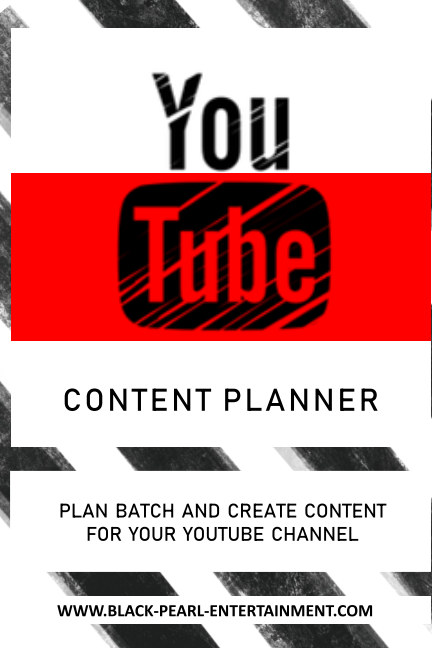 The Youtube Content Planner Door Black Pearl Entertainment Blurb Boeken Nederland