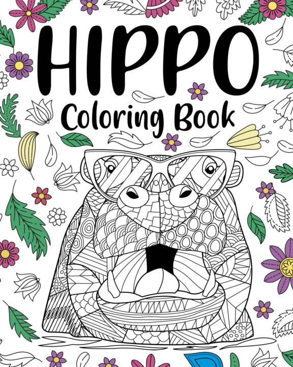 Hippo Coloring Book by PaperLand | Blurb Books